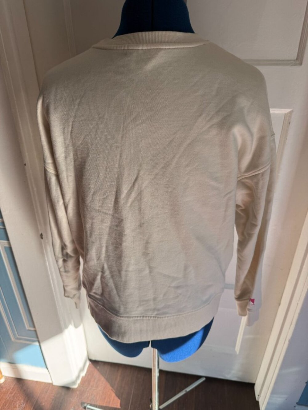 NWOT Terez x MLB Chicago Cubs Crew Neon Multicolor Beige Crewneck Sweatshirt SM - Picture 4 of 6